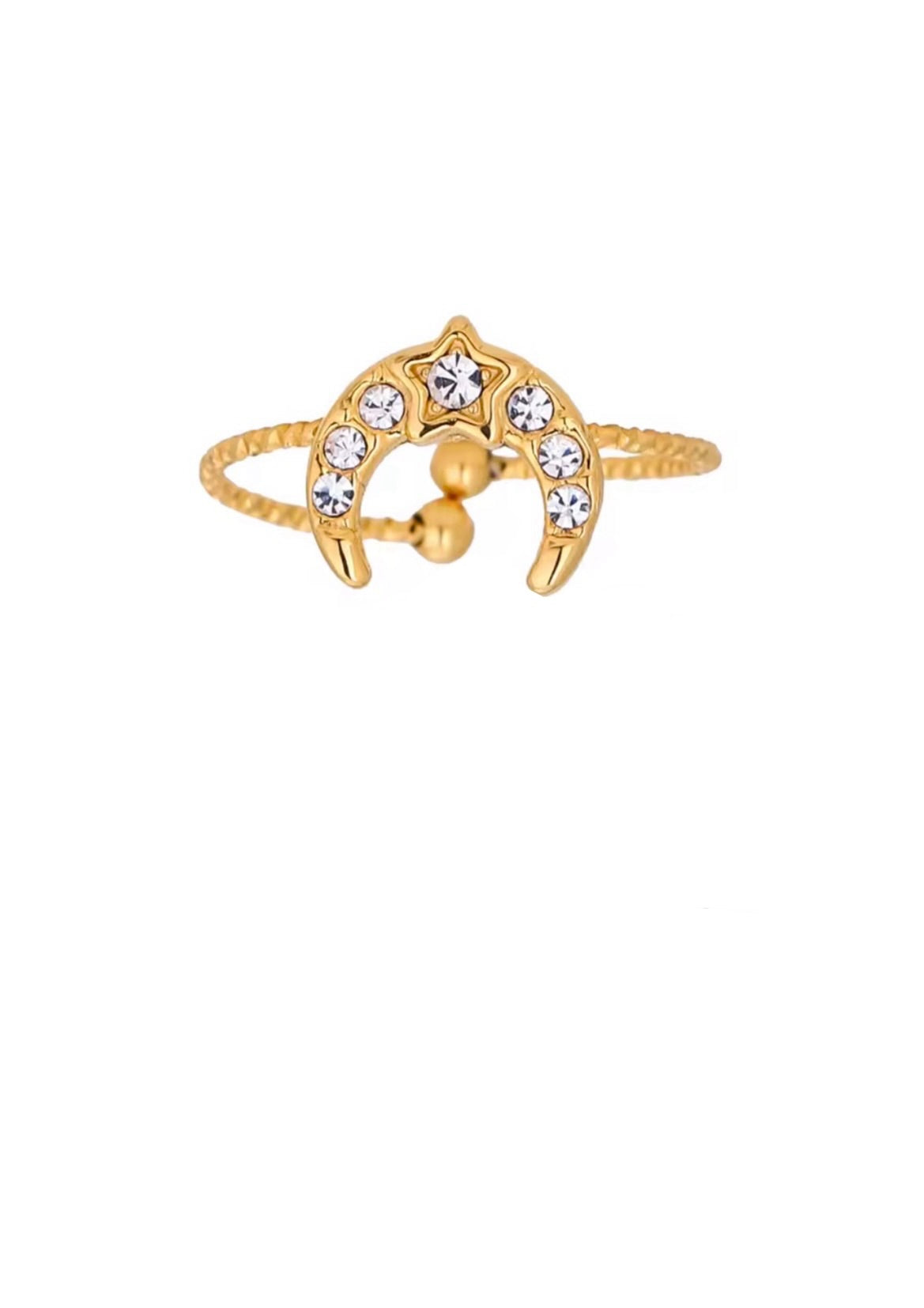Moon/star ring