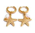 Coral earrings