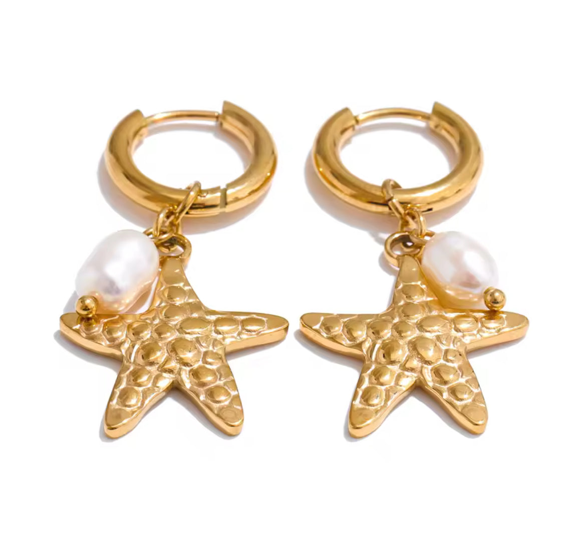 Coral earrings