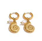 Coral earrings