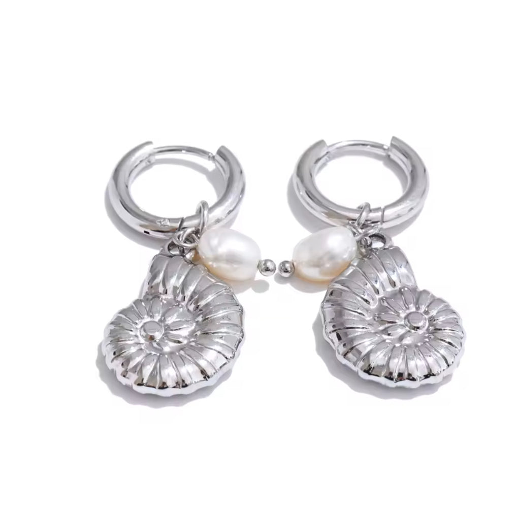 Coral earrings