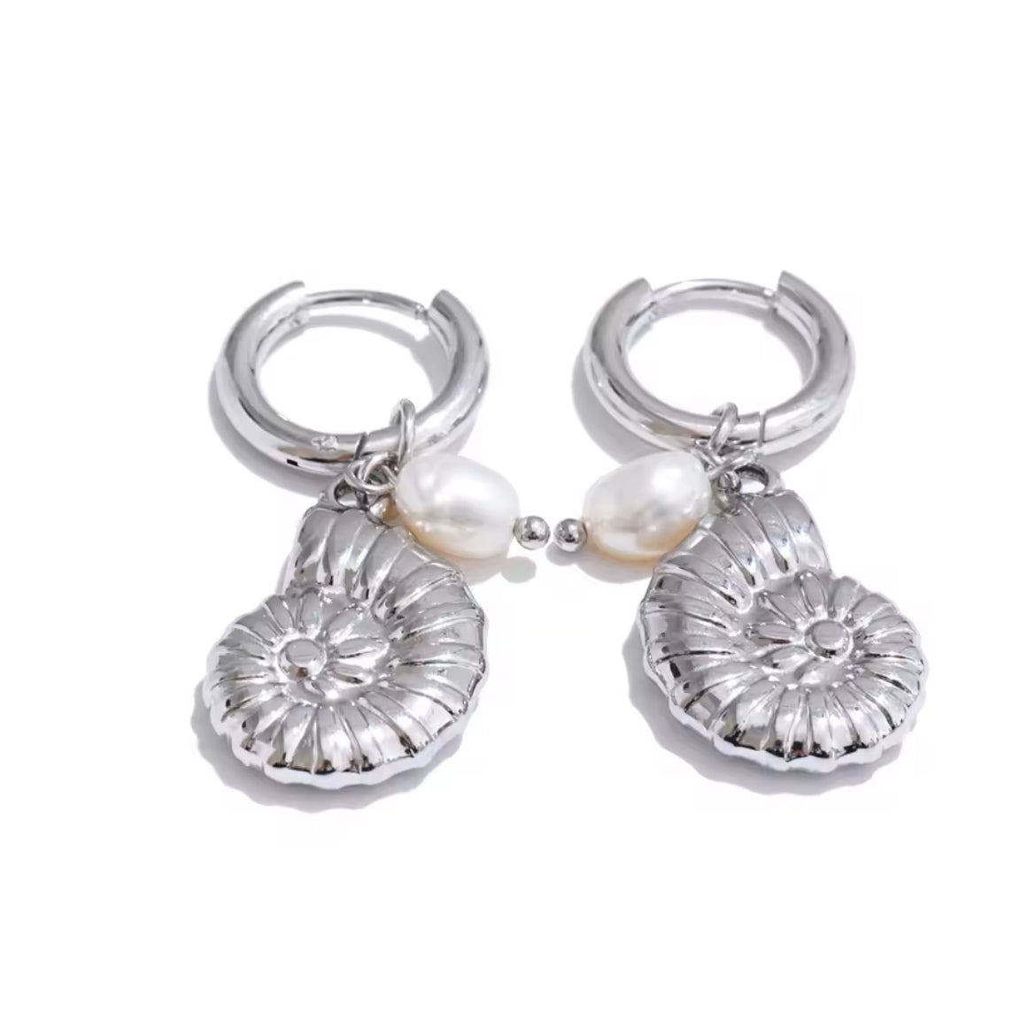 Coral earrings