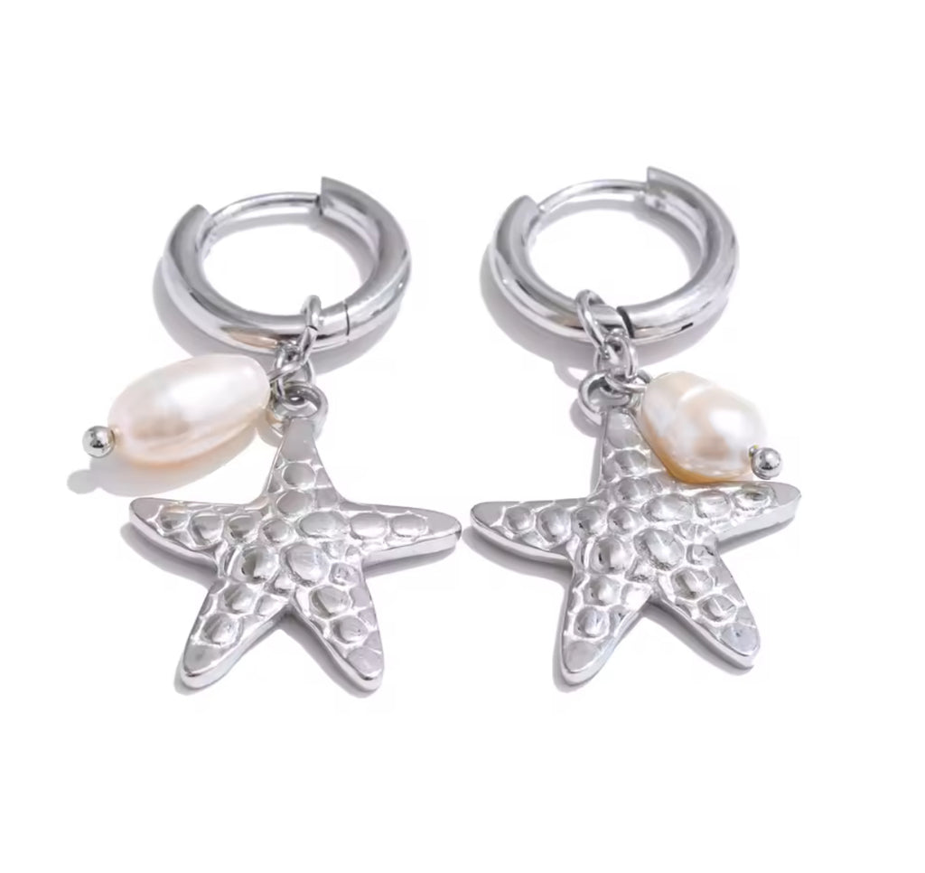 Coral earrings