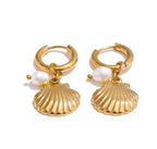 Coral earrings