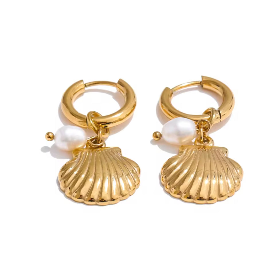 Coral earrings