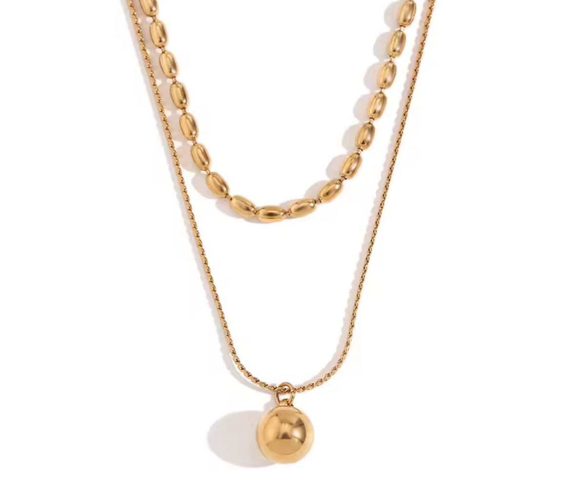 Double Elena necklace