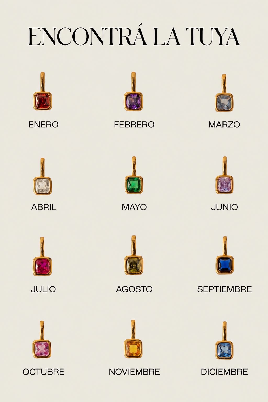 Birthstones necklace